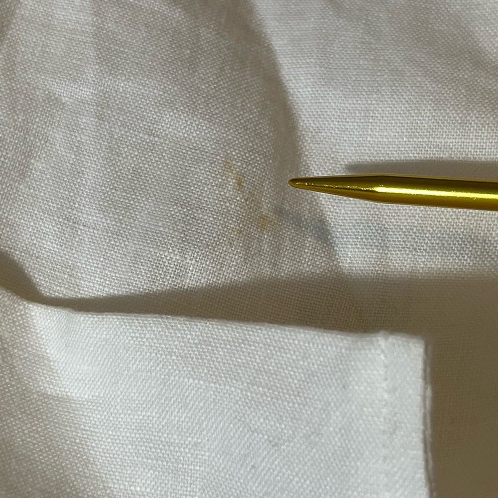 Talbots 100% Irish Linen Button Front Blouse White 3/4 Sleeves Size 6 - Picture 8 of 12